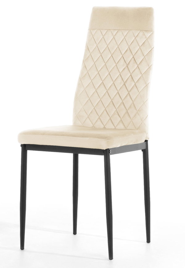 Krzeso tapicerowane VALVA CARO VELVET BEIGE